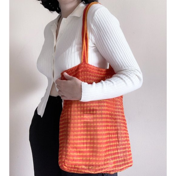 Vintage Handbags - vintage mesh tote